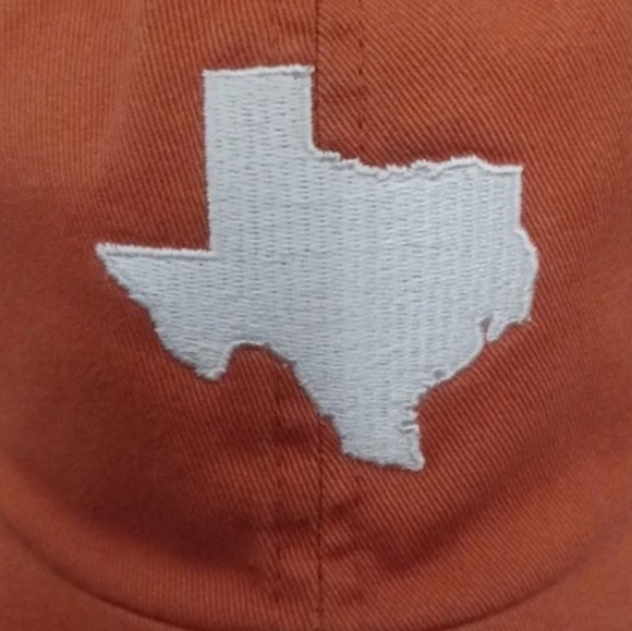 Texas adjustable baseball hat orange with State of Texas Embordered in white new - Picture 3 of 13